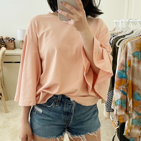 Who What Wear Bell Sleeve Top - Picture 2 of 6